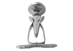 FIXADOR PORTA NIQUELADO PARA RODAPÉ