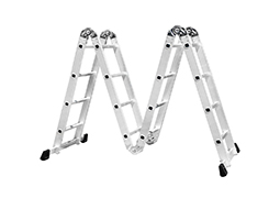 ESCADA ALUMÍNIO MULTIFUNCIONAL 4X4 16 DEGRAUS 150KG ATÉ 4,71M 