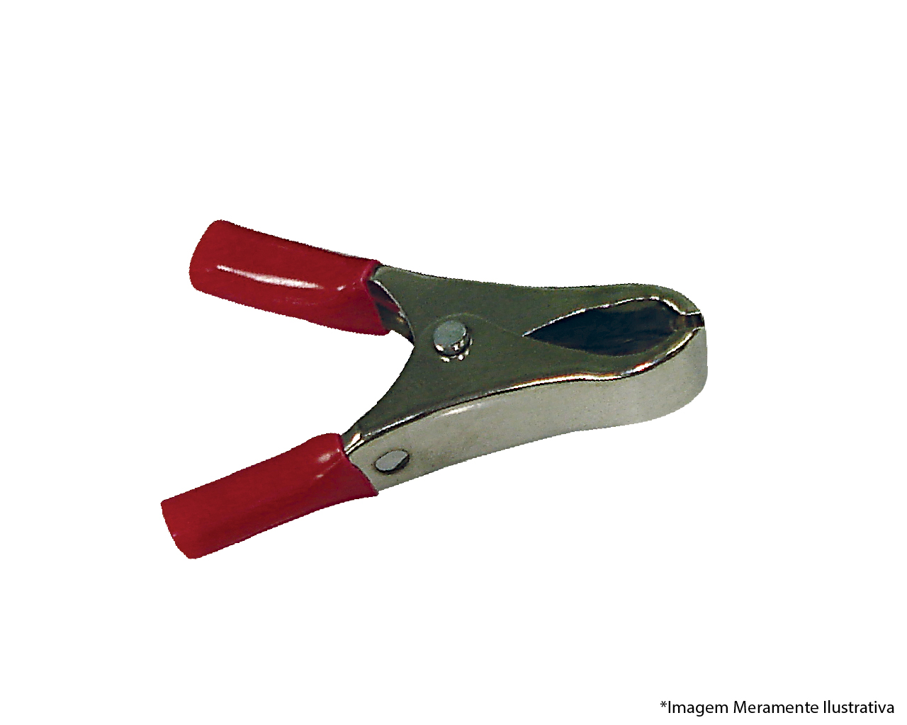 GARRA JACARÉ CLIP MÉDIO VERMELHO 10A