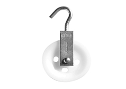 ROLDANA PLÁSTICA 04CM 15KG GANCHO