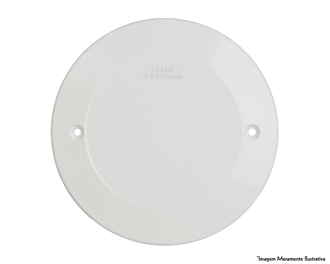 PLACA CEGA MILLENIUM BRANCA REDONDA 3