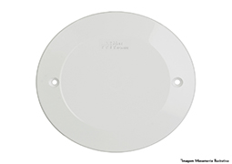 PLACA CEGA MILLENIUM BRANCA REDONDA 3