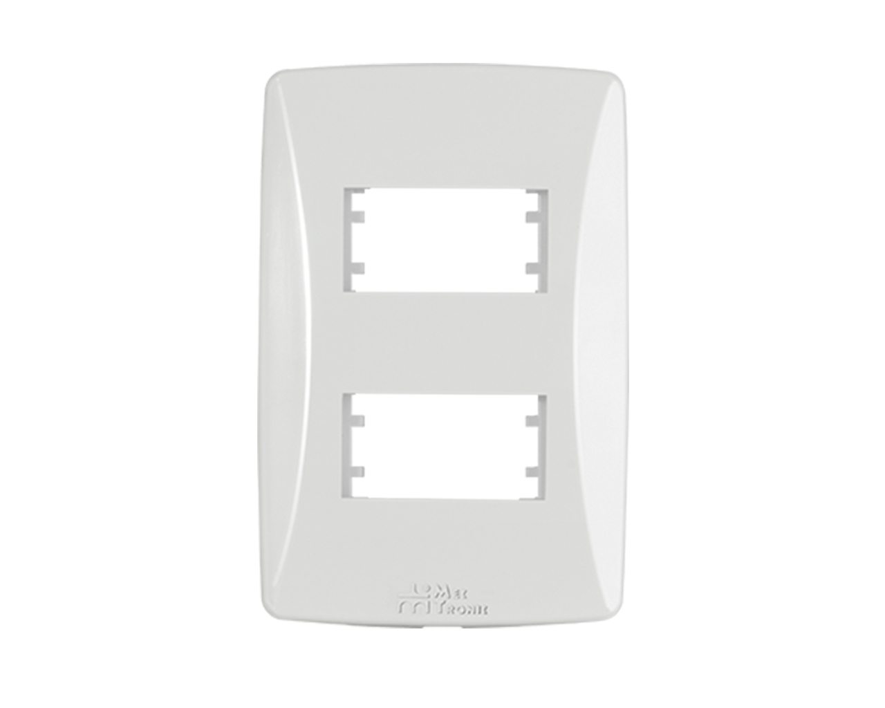 MÓDULO PETRA PLACA 4X2 2 MÓDULOS DISTANCIADOS HORIZONTAL