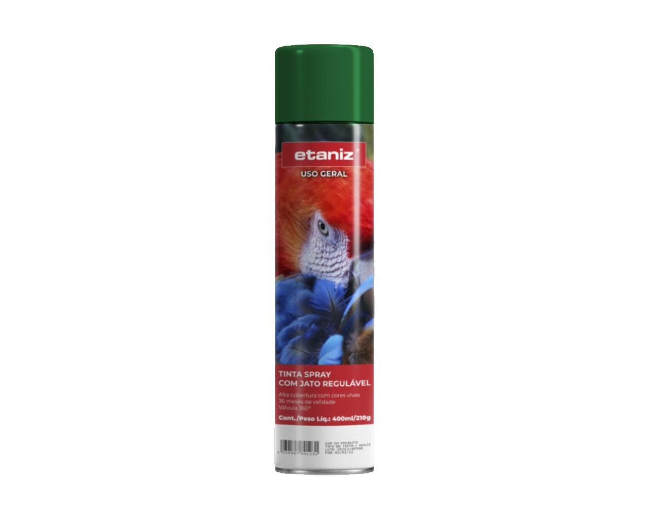 TINTA SPRAY PARA USO GERAL VERDE ESCURO 400ML/210G