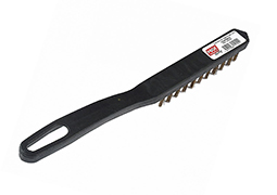 ESCOVA DE AÇO MANUAL PLÁSTICA COM CABO 3 FILEIRAS