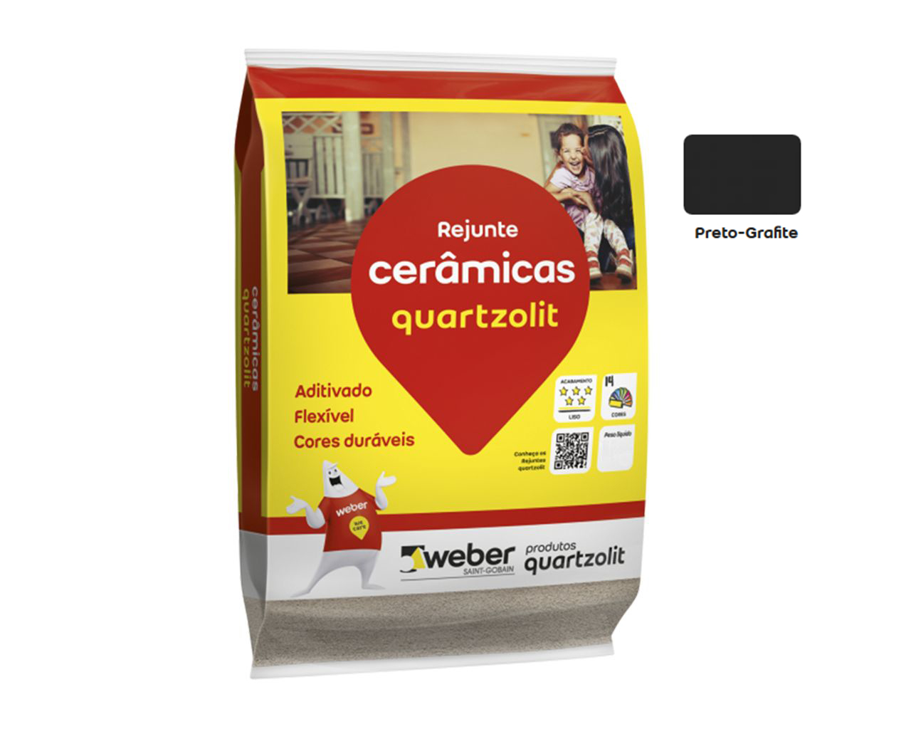 REJUNTE CERÂMICAS PRETO GRAFITE 5KG