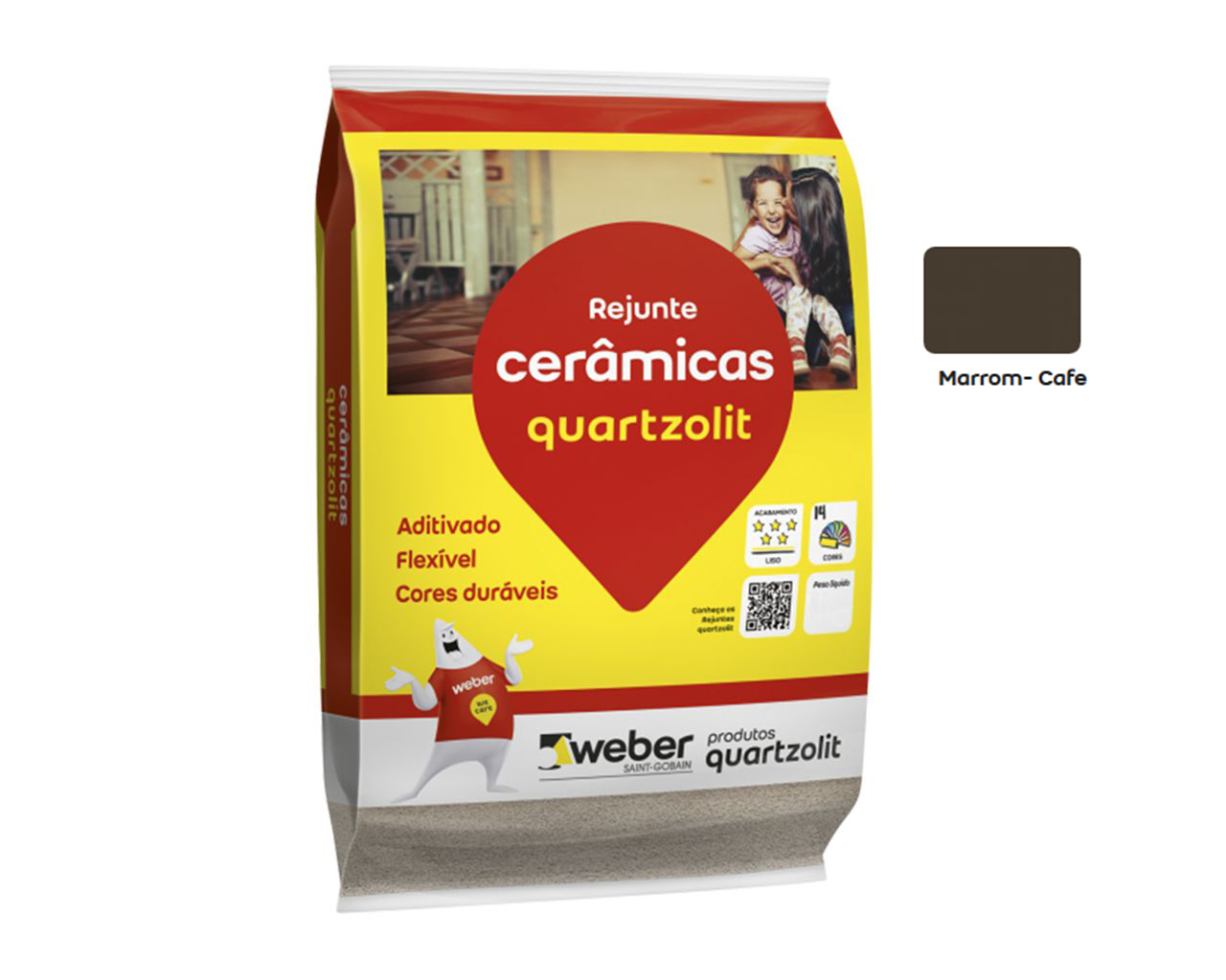 REJUNTE CERÂMICAS MARROM CAFÉ 5KG