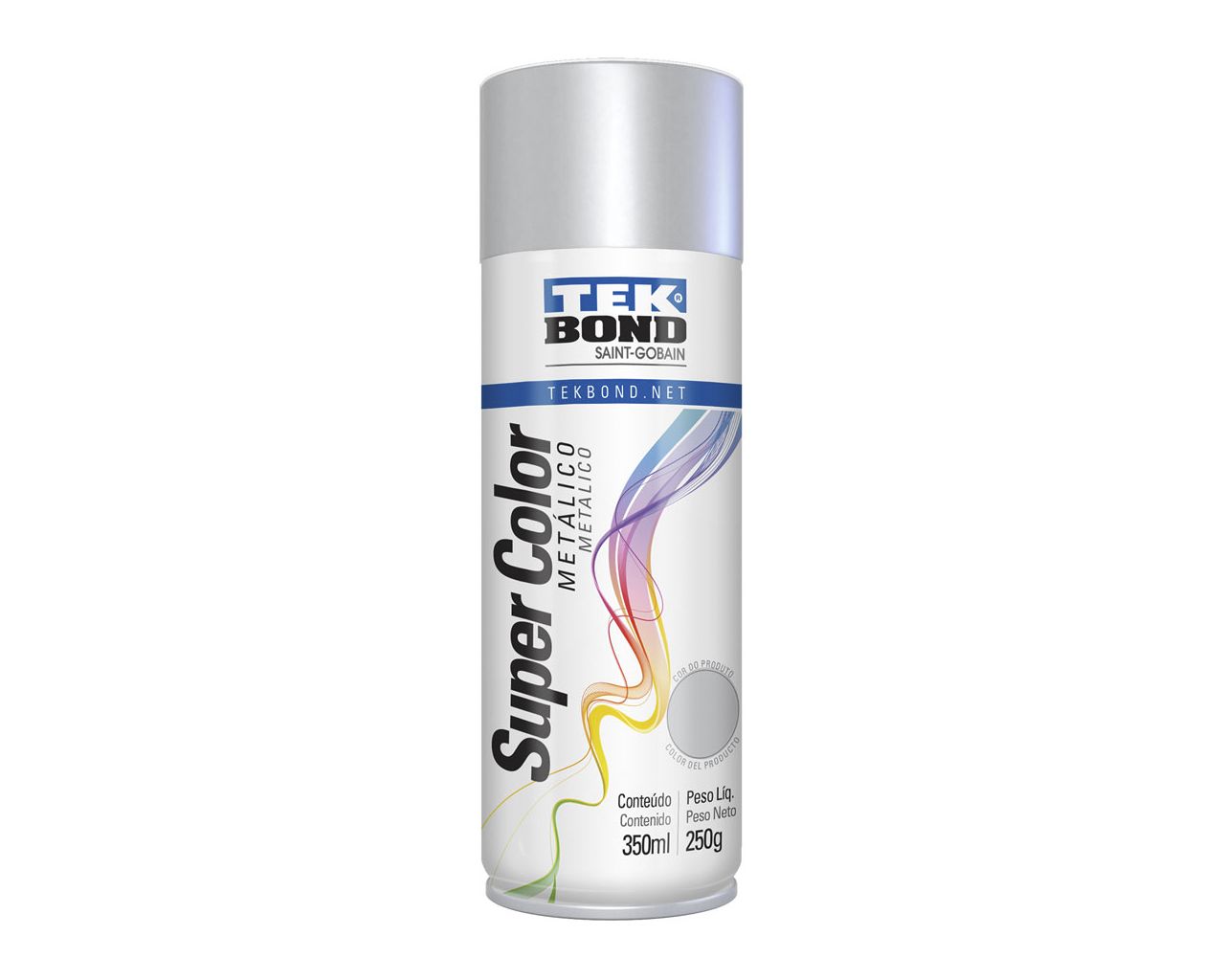 TINTA SPRAY METÁLICO PRATA 350ML/250G