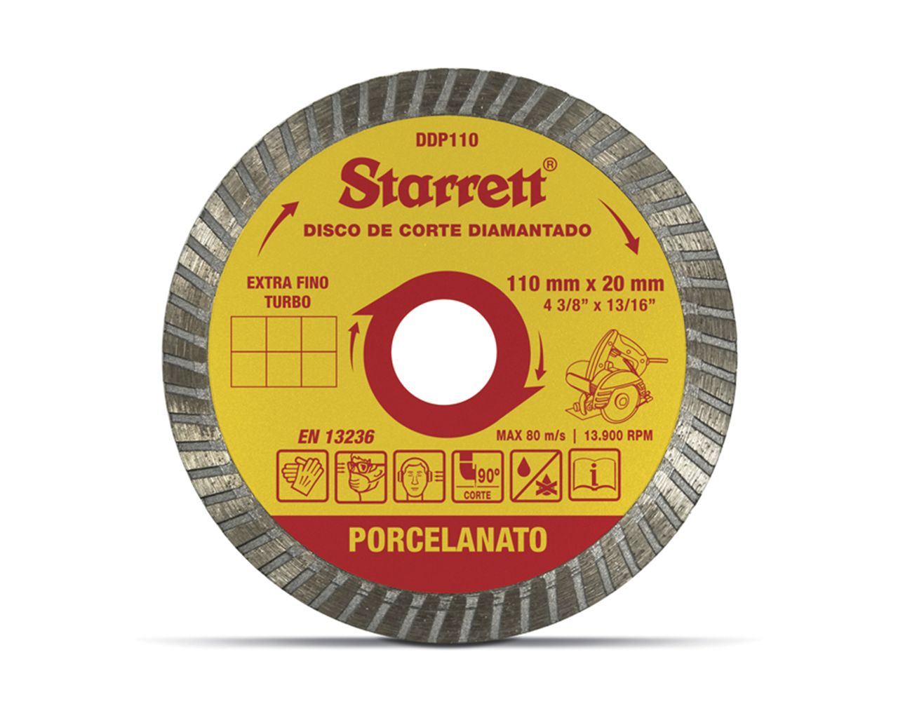 DISCO DIAMANTADO PORCELANATO DDP110-S