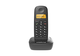 TELEFONE INTELBRAS SEM FIO TS2510 IDENTIFICADOR CHAMADAS PRETO