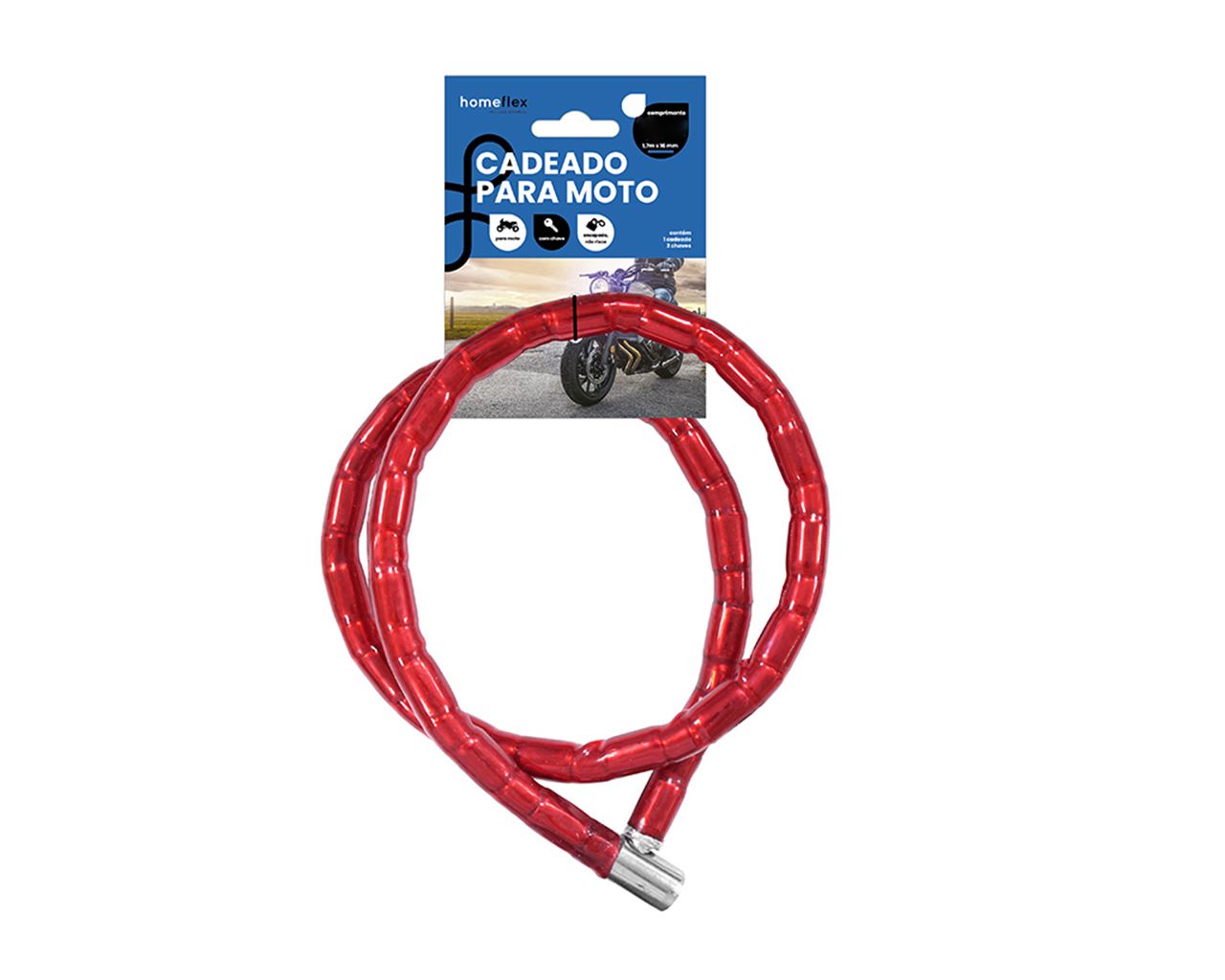 CADEADO MOTO 1,20M BLISTER