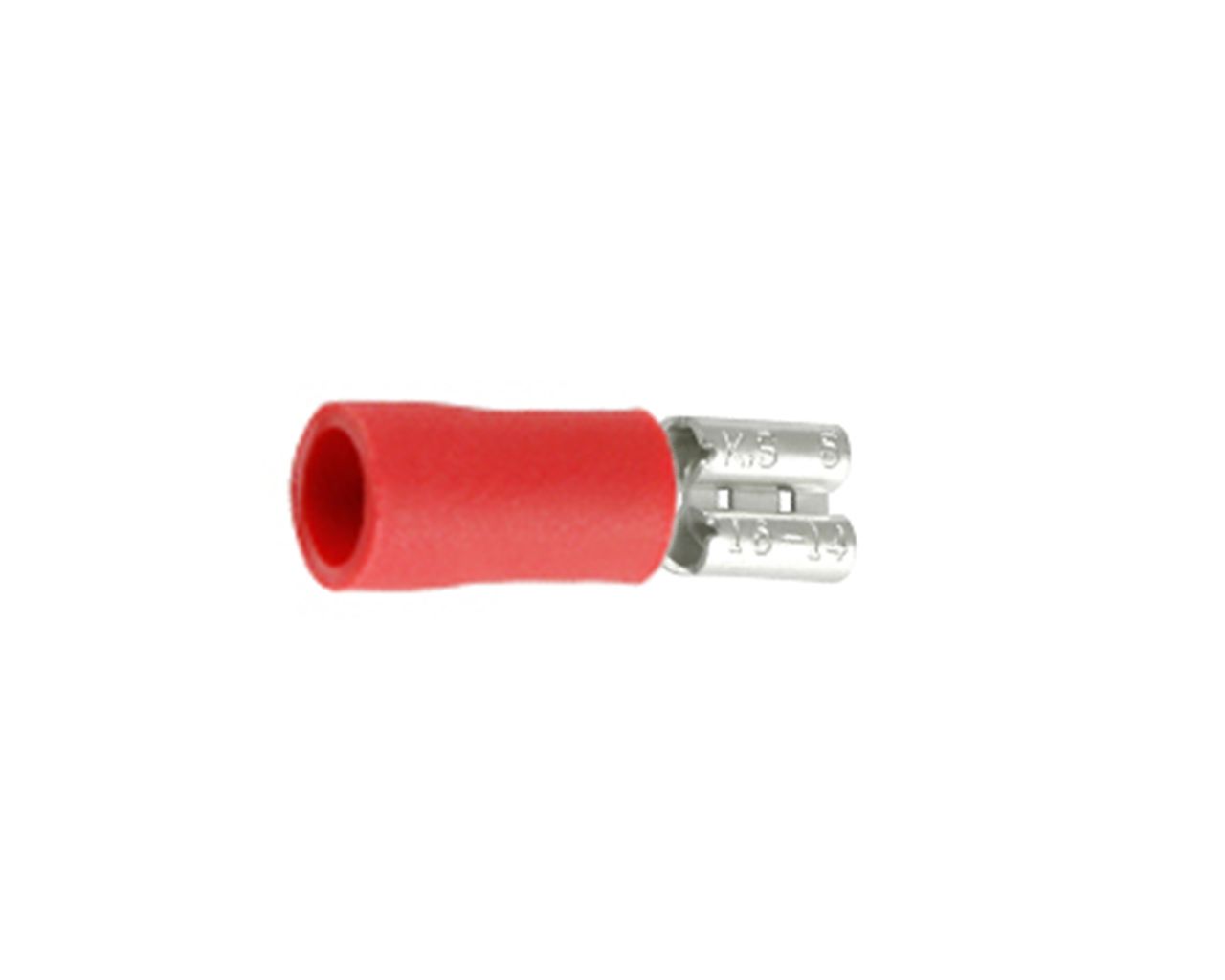 TERMINAL FEMEA VERMELHO 0,5MM-1,5MM FU 6,35X0,8