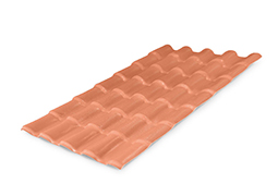 TELHA PVC COLONIAL CERÂMICA/TERRACOTA 2,30X0,86X2,0MM