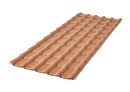 TELHA PVC  PLAN CERÂMICA / TERRACOTA 2,42X0,88X1,50MM