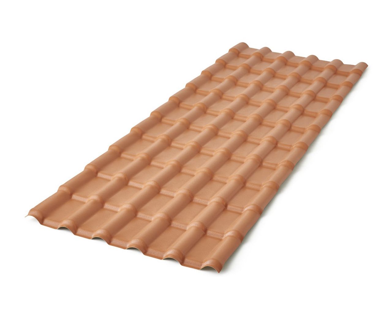 TELHA PVC PLAN CERÂMICA/TERRACOTA 3,30X0,88X1,50MM