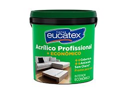 TINTA ACRÍLICA ECONÔMICA LÁTEX PROFISSIONAL BRANCO BALDE 18 LITROS