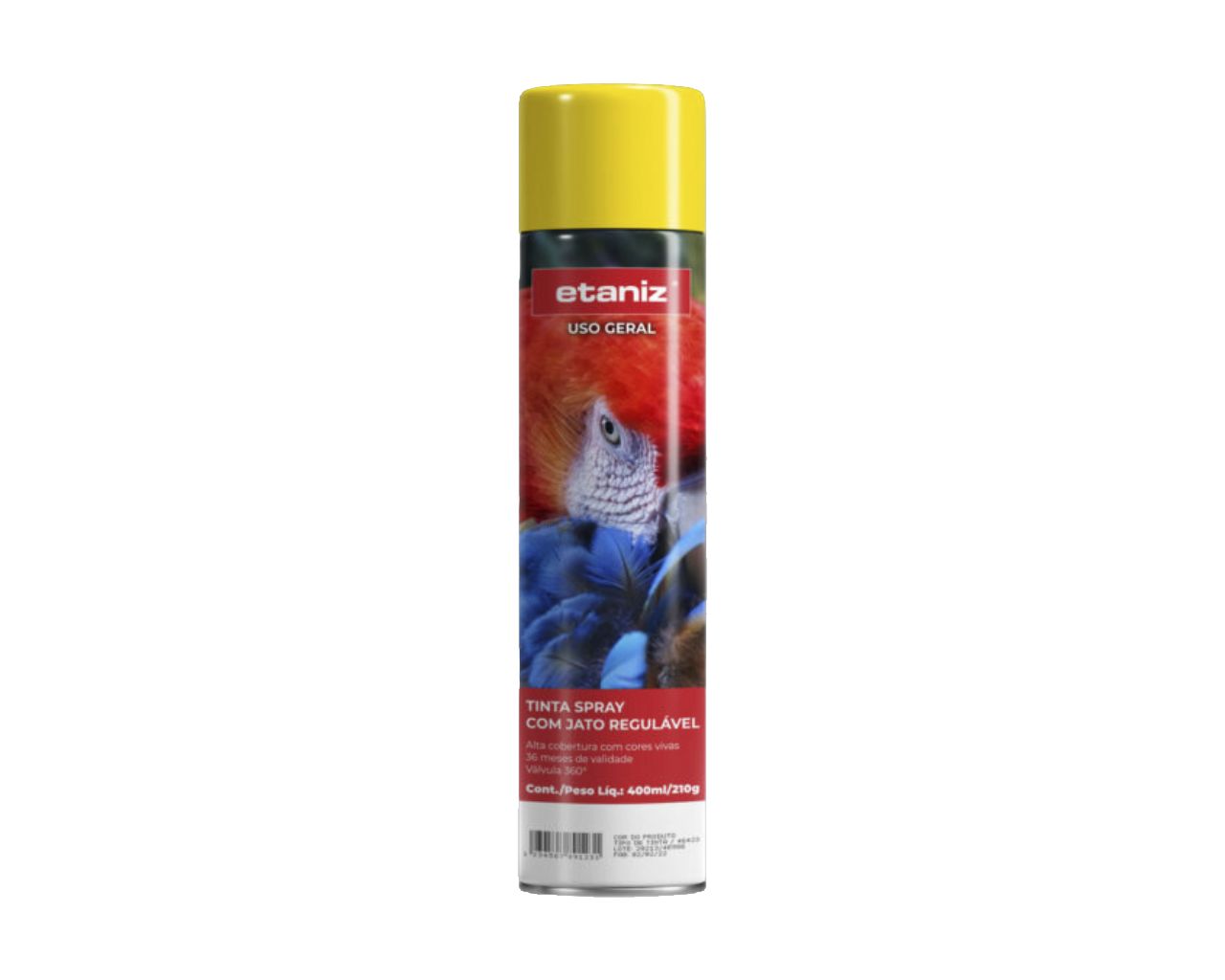 TINTA SPRAY ETANIZ AMARELO 400ML/210G