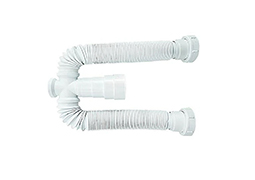 SIFÃO FLEXÍVEL DUPLO BRANCO BLISTER