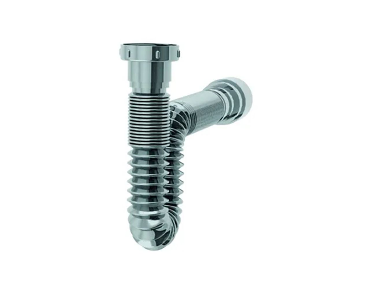 SIFÃO FLEXÍVEL SIMPLES CROMADO BLISTER