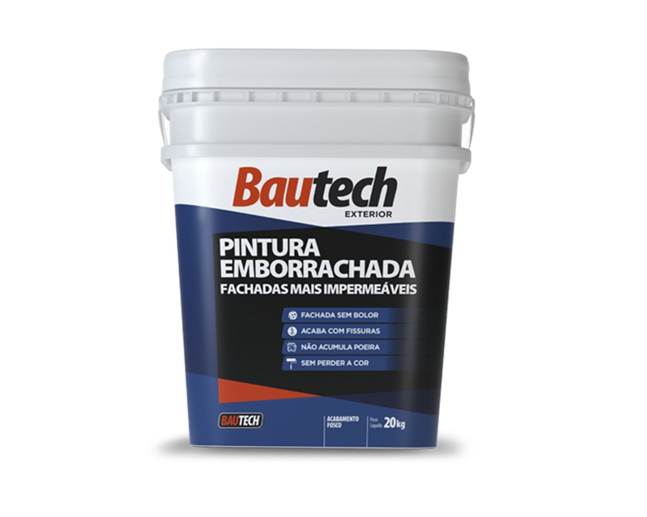 BAUTECH PINTURA EMBORRACHADA PLATINA 20KG