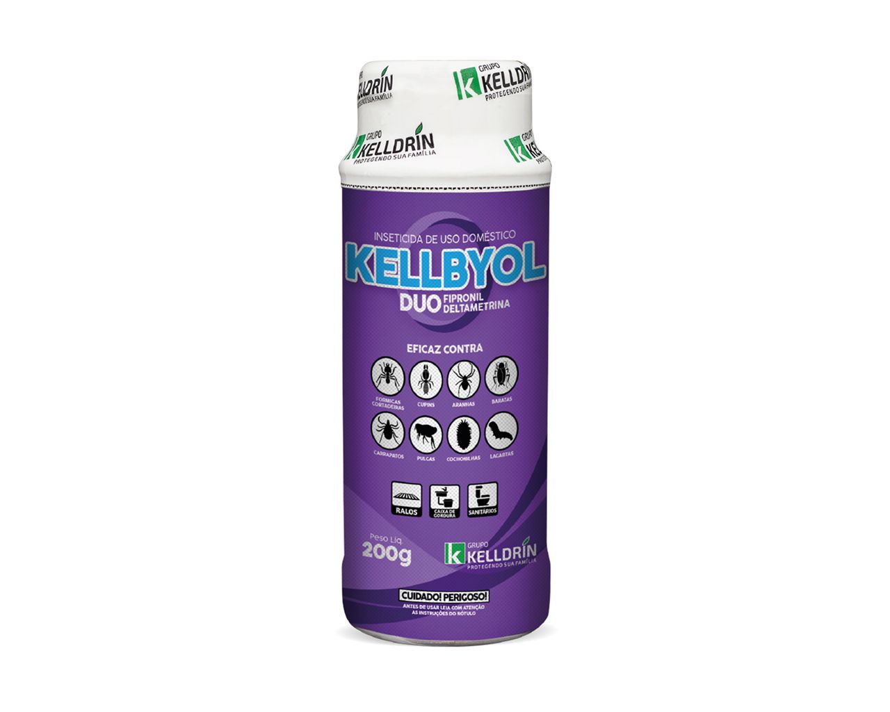 INSETICIDA KELLBYOL DOMICILIAR TALQUEIRA 200G