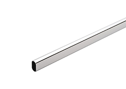 CABIDEIRO METAL TUBO OBLONGO (OVAL) CROMADO 3M