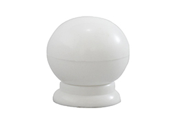 PUXADOR ABS BOLA PEQUENA 1 FURO BRANCO COM 2PCS