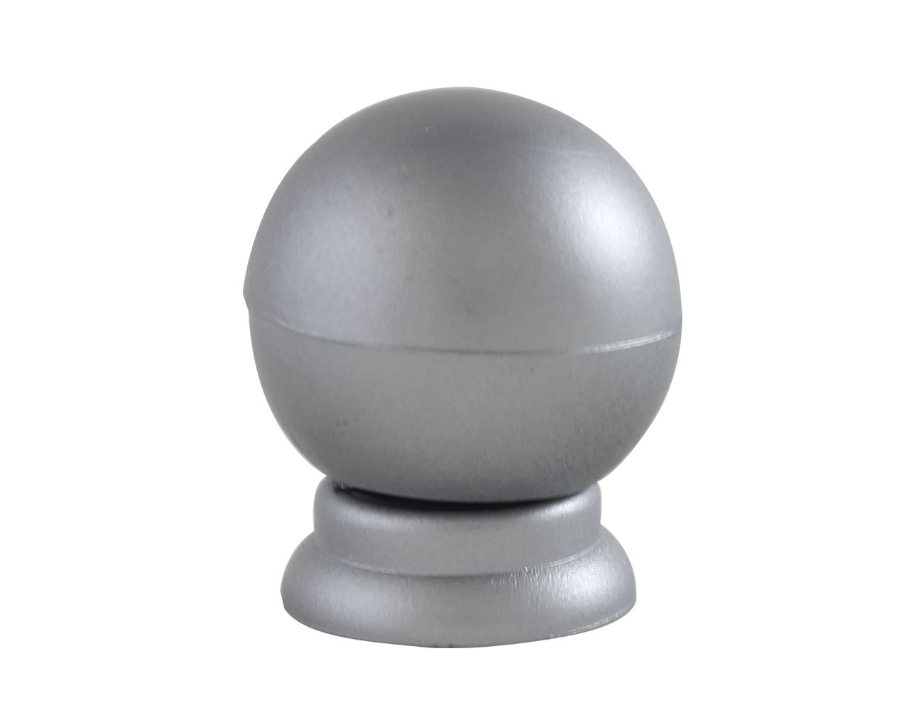PUXADOR ABS BOLA PEQ 1 FURO ALUF COM 2PCS