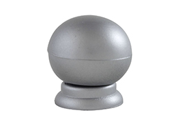 PUXADOR ABS BOLA PEQ 1 FURO ALUF COM 2PCS