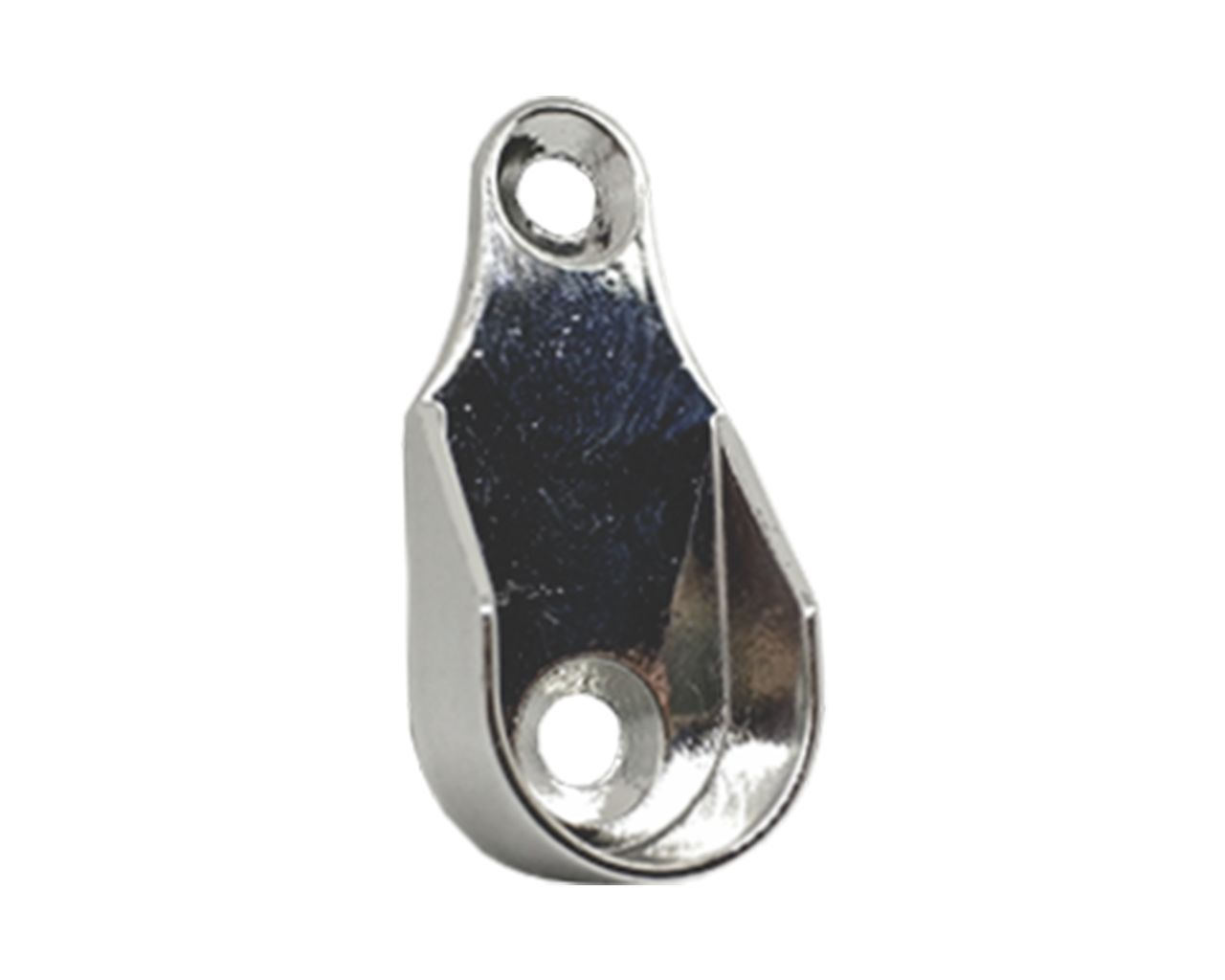 SUPORTE CABIDEIRO LATERAL OBLONGO / OVAL CROMADO  ZAMAC COM 2PCS