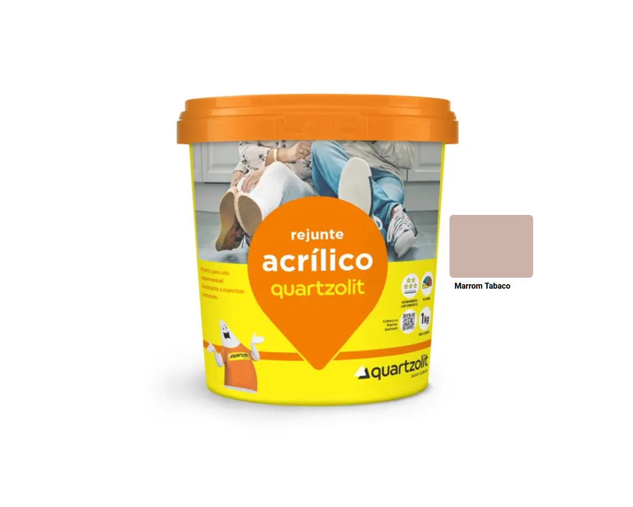 REJUNTE ACRÍLICO MARROM TABACO 1KG