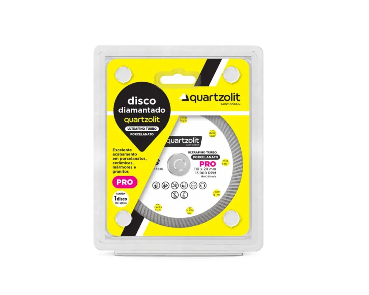DISCO DIAMANTADO PORCELANATO 110x20MM BLISTER