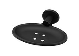 SABONETEIRA PAREDE INOX HIDROLAR PRETO FOSCO BLISTER