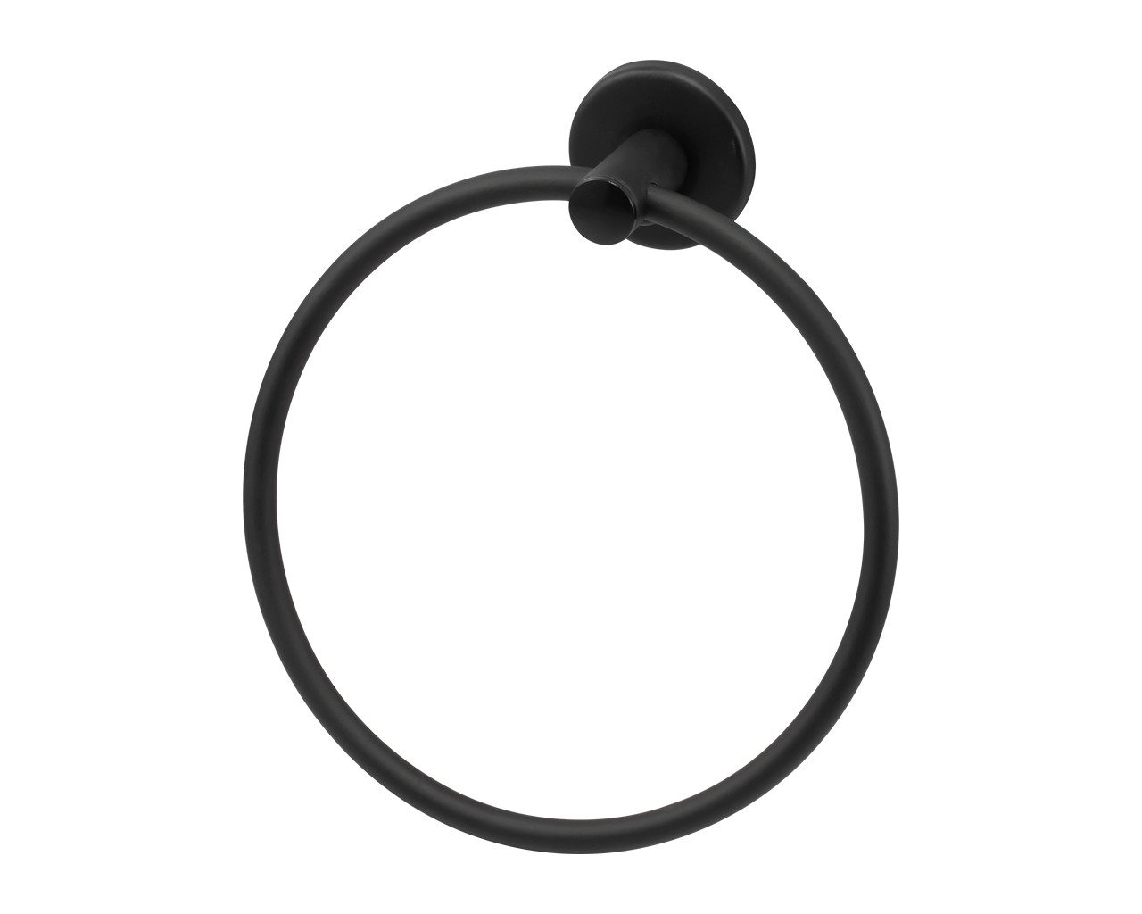 PORTA TOALHA ARGOLA PRETO FOSCO BLISTER