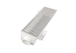 CAIXA COLETORA GRELHA INOX SAIDA LATERAL 13,5X50