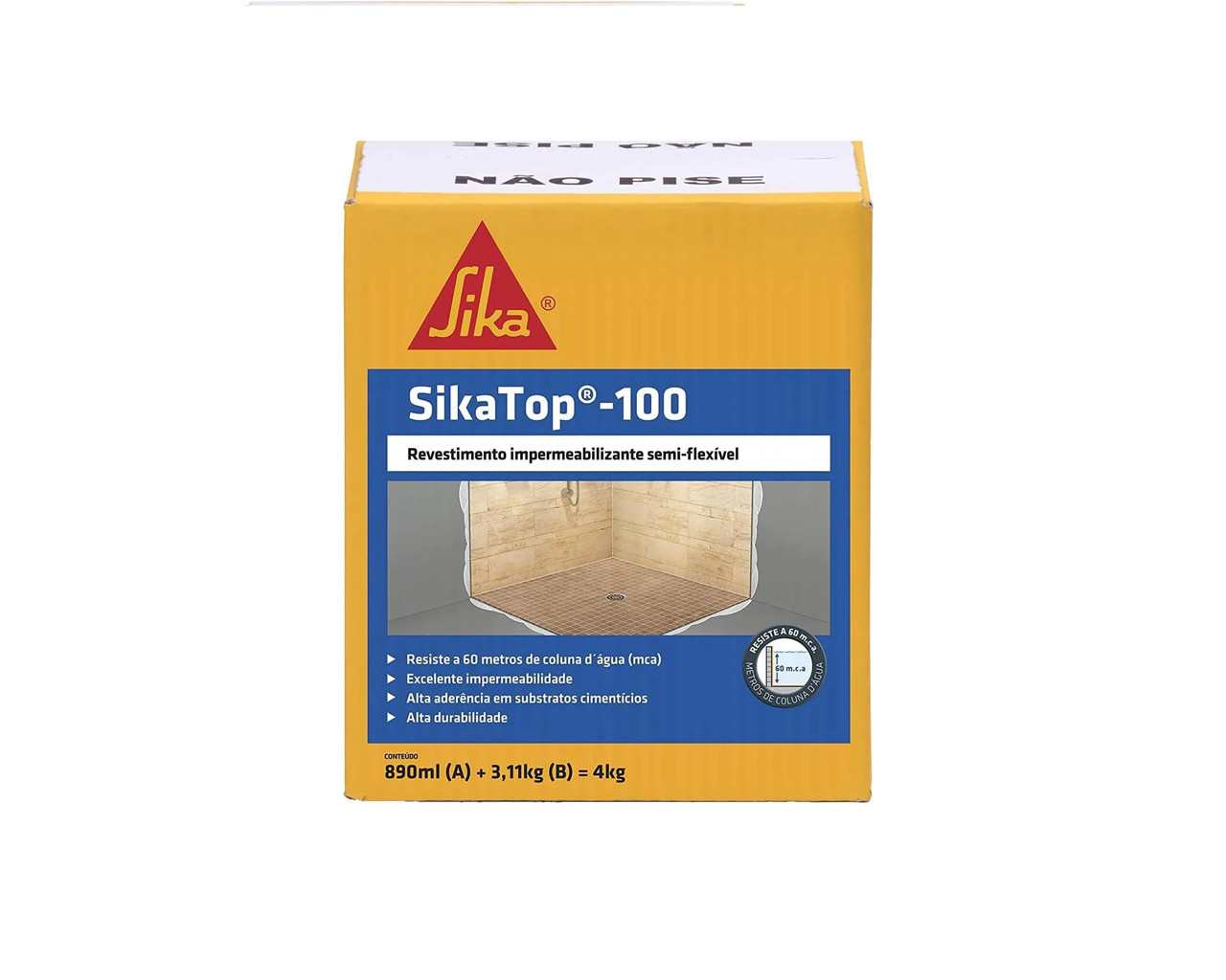 SIKA TOP 100 CINZA 04KG