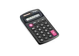 CALCULADORA DE BOLSO PRETA 8 DIGITOS