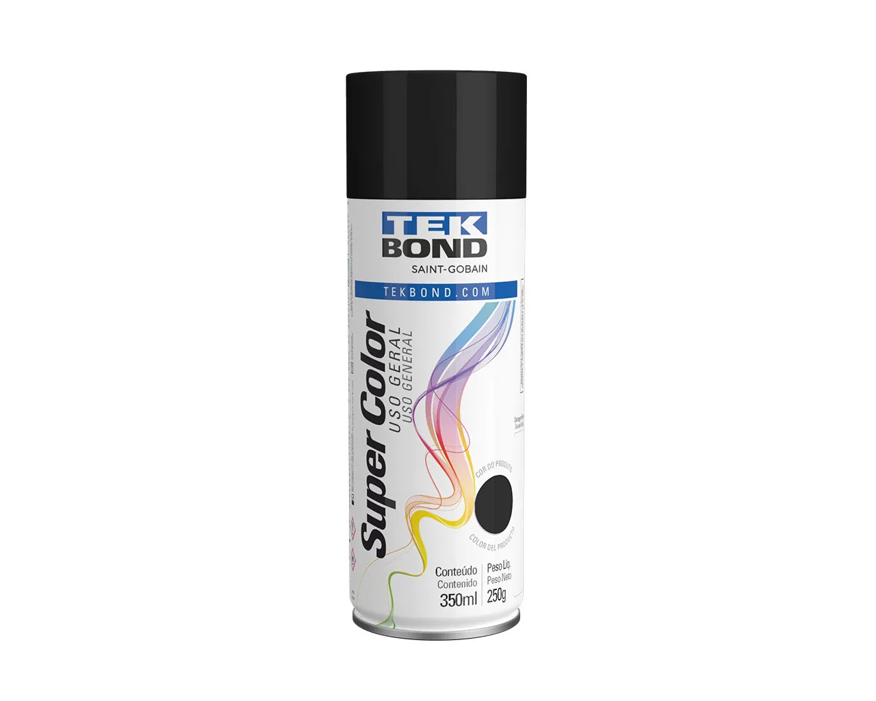 TINTA SPRAY ALTA TEMPERATURA PRETO 350ML/250G
