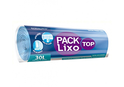 SACO LIXO AZUL TOP 30L 30 UND 59X62