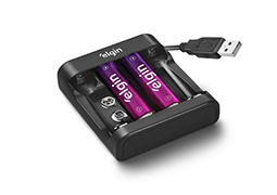 CARREGADOR ELGIN PILHA E BATERIA 9V USB