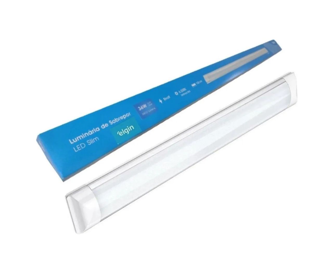 LUMINARIA SLIM LED ELGIN SOBREPOR 18W 60CM BIV 6500K