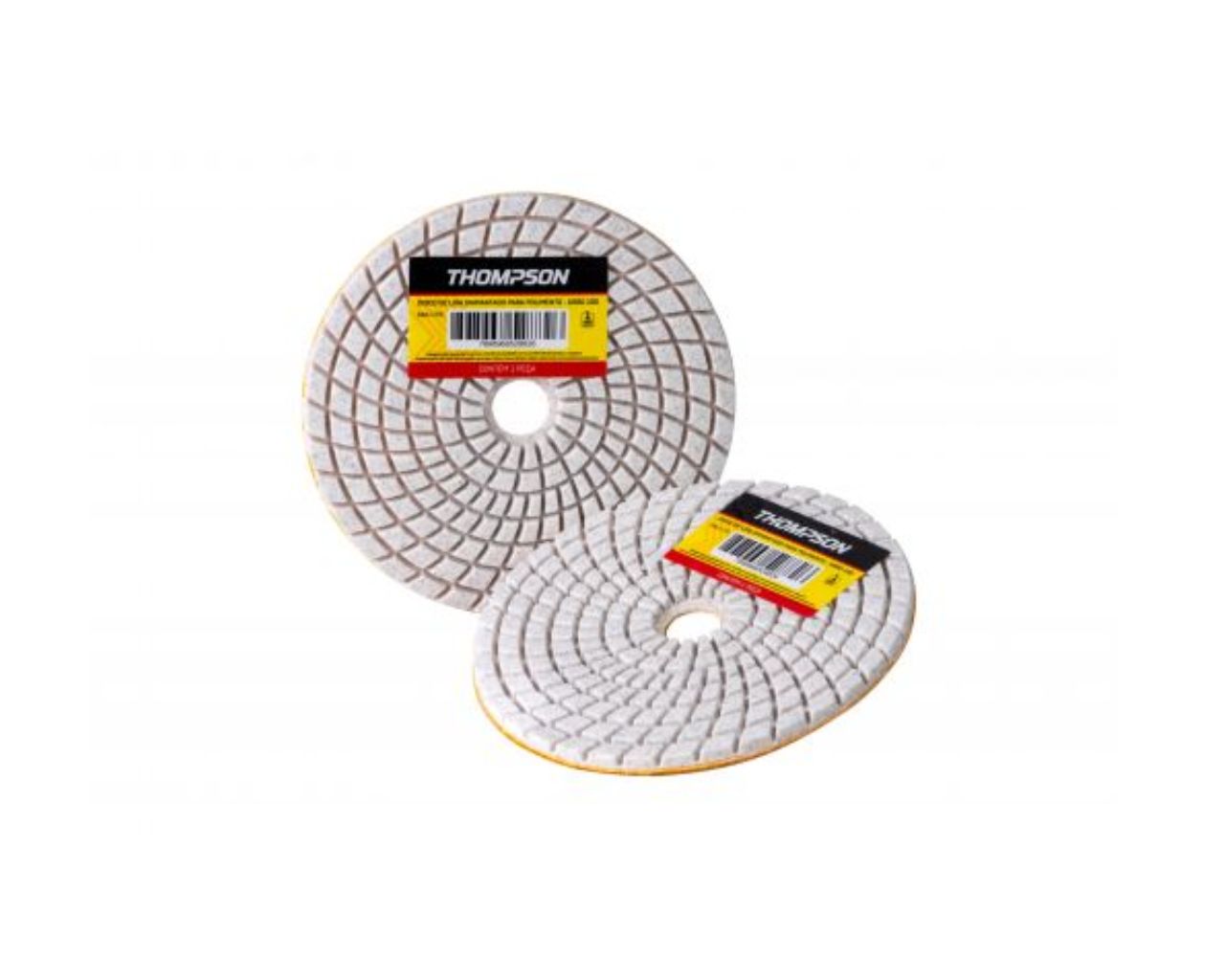DISCO LIXA DIAMANTADO POLIMENTO C/ VELCRO GRAO 100 THOMPSON