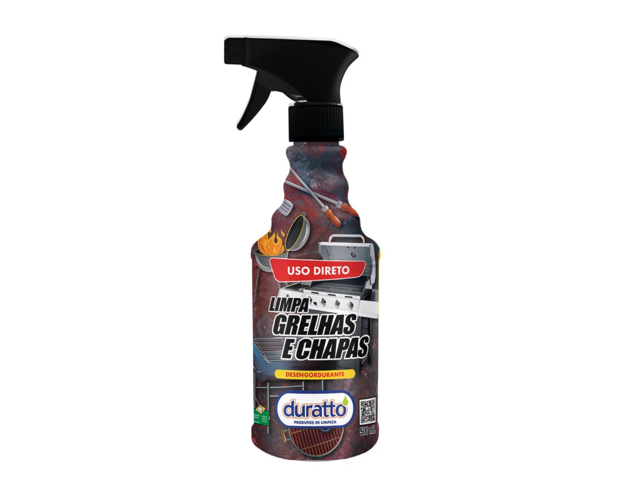 LIMPA GRELHAS E CHAPAS DURATTO 500ML