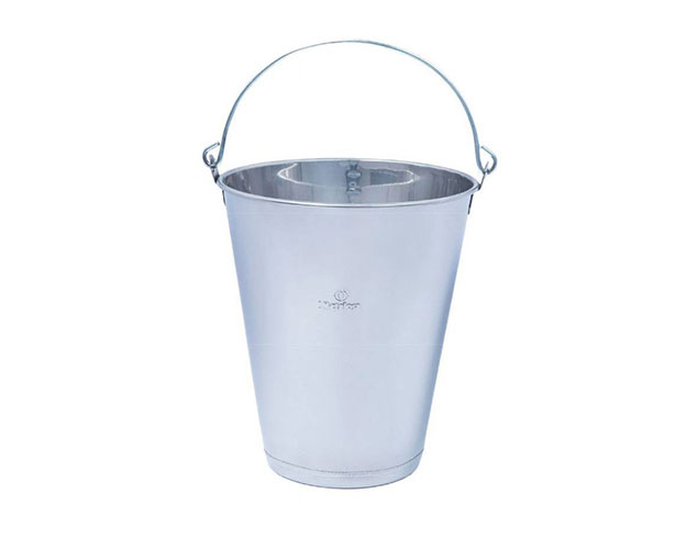 BALDE INOX RETO C/GRADUACAO 10LTS