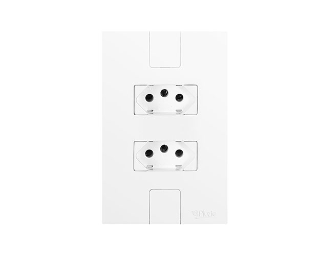 TOMADA DUPLA CAPRICE BR 2P+T C/PL 10A 250V 5213