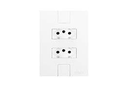 TOMADA DUPLA CAPRICE BR 2P+T C/PL 10A 250V 5213