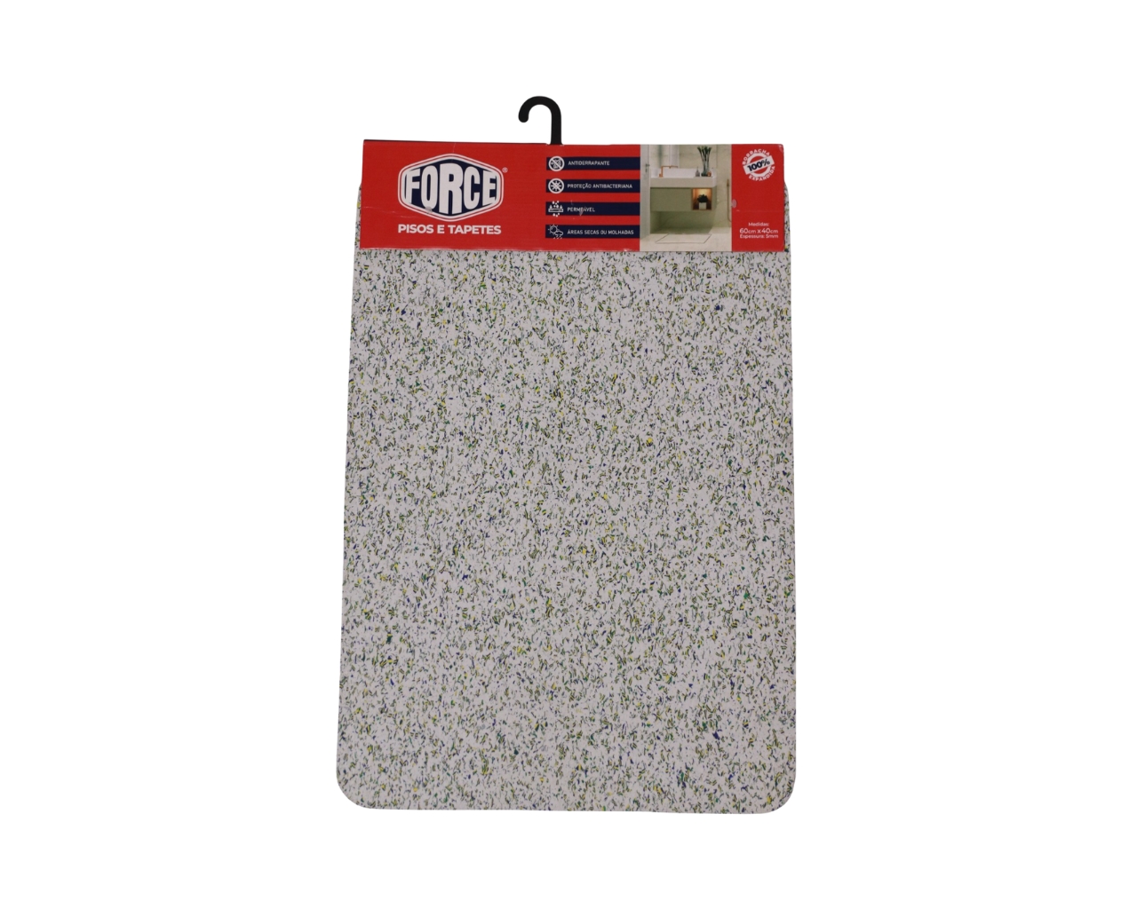 TAPETE BORRACHA EXP BRANCO BRASIL 60X40CM