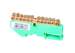 BARRAMENTO TERRA TRILHO DIN 12 FUROS