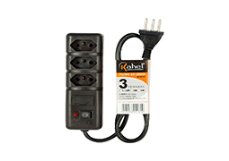 FILTRO DE LINHA 3 TOMADAS 3,00MTS BIVOLT PRETO BLISTER