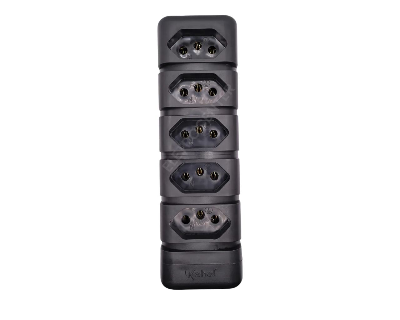 TOMADA EM BARRA QUINTUPLA PRETA BIAMP 20A 2P+T BLISTER